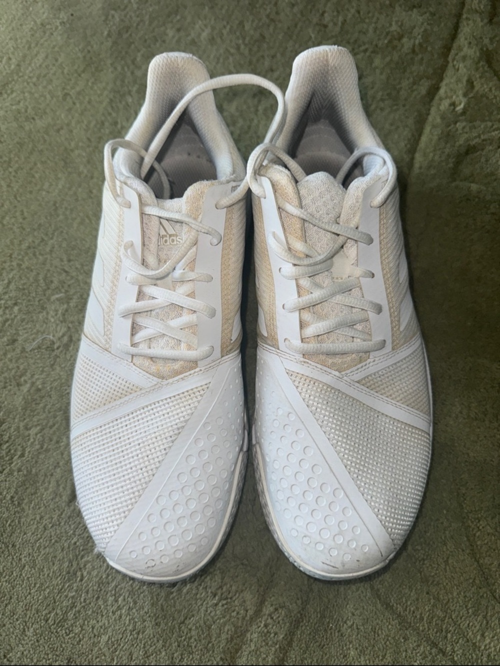 adidas White Athletic Tennis Neutral Training Sneakers